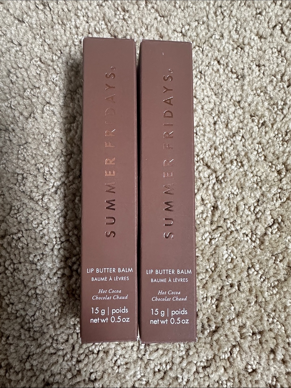 Summer Fridays Lip Butter Balm — Hot Cocoa set of 2. NEW